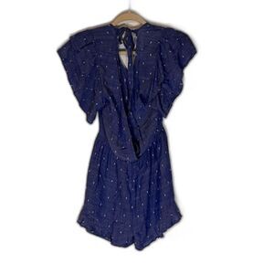 American Eagle Outfitters Tropicalcore Casual Blue w/White Specks Romper SZ XS